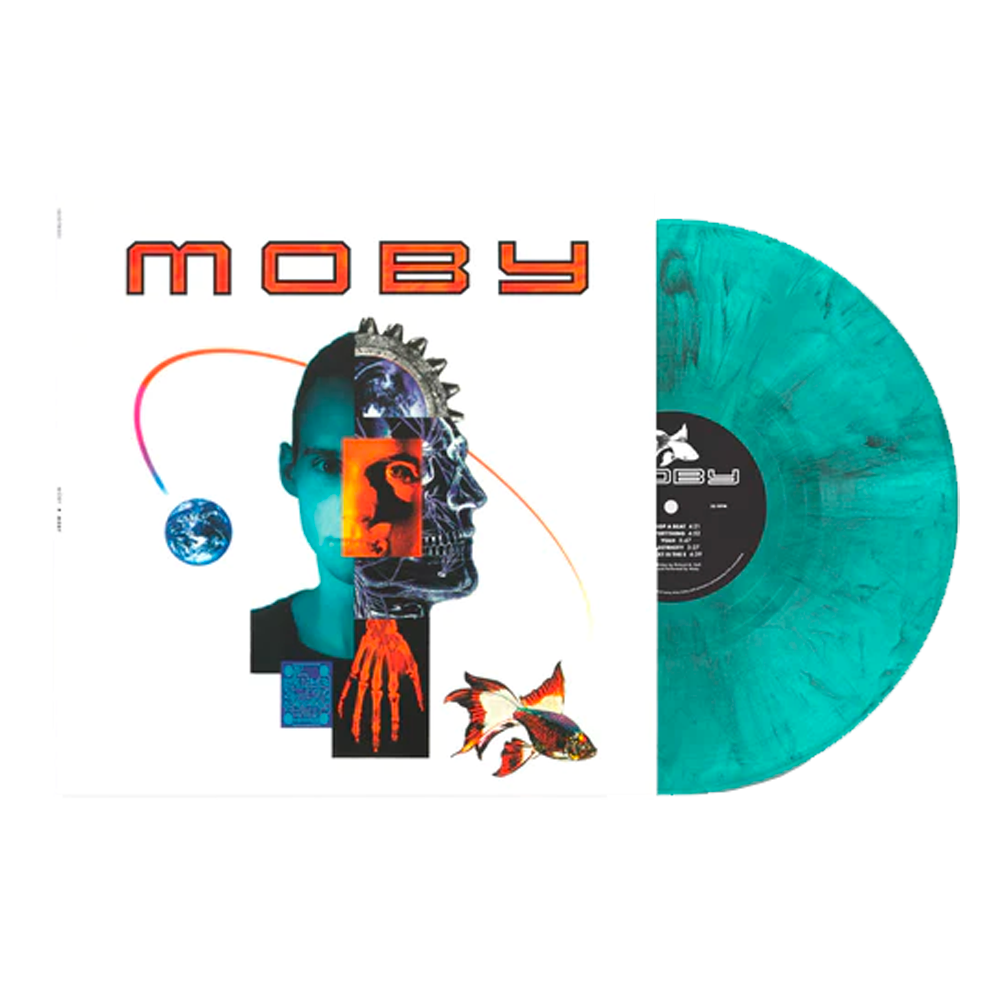 Limited Edition Black, White and Blue Marbled Vinyl LP - Moby Debut Studio Album