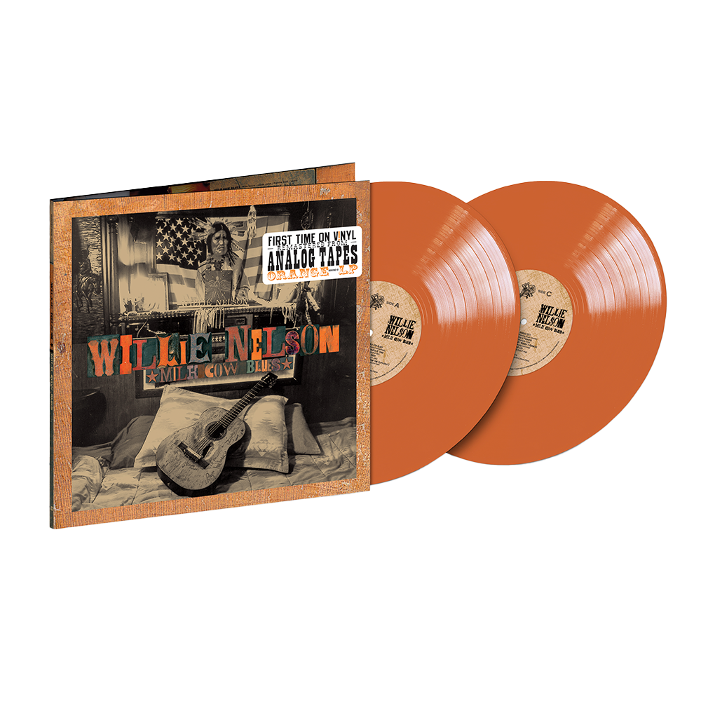 Limited Orange Edition Vinyl Record - Milk Cow Blues by Willie Nelson