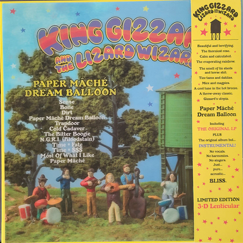 Limited Edition Clear Paper Mache Dream Balloon Vinyl LP Album