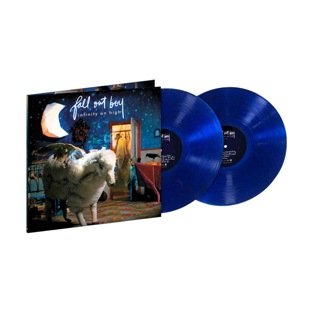 Fall Out Boy's Infinity On High Album - Blue Glitter Limited Edition Vinyl Record