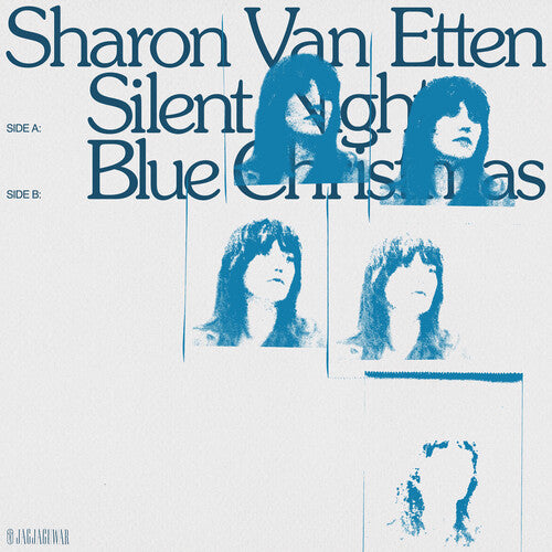 Silent Night / Blue Christmas Vinyl Record - Clear and Blue Limited Edition