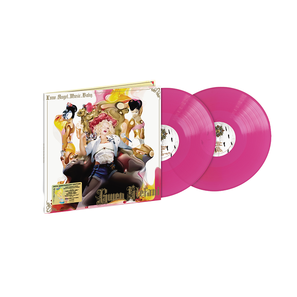20th Anniversary Special Edition Double Vinyl LP (Pink Limited Edition) of Gwen Stefani's Debut Album Love. Angel. Music. Baby.