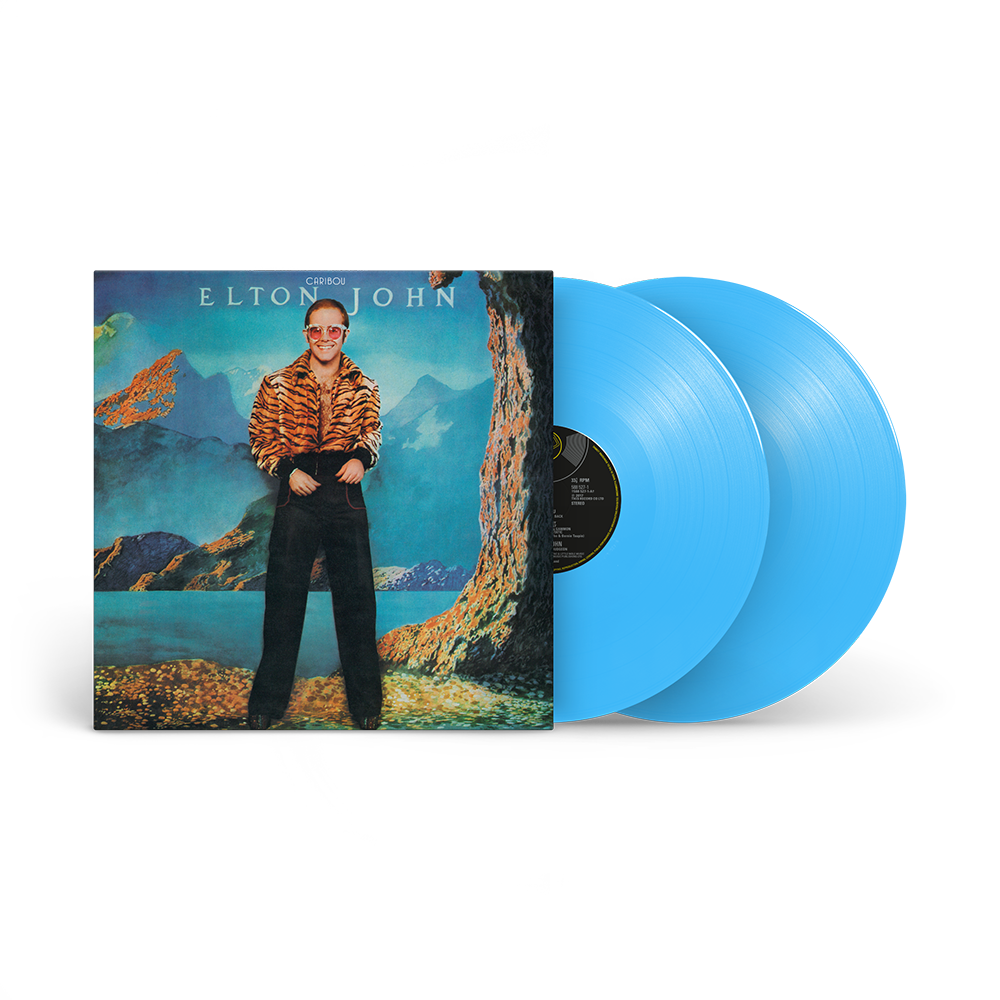 Caribou - Elton John's Chart - Topping Album in US & UK, 50th - Anniversary Double Blue - Sky Vinyl