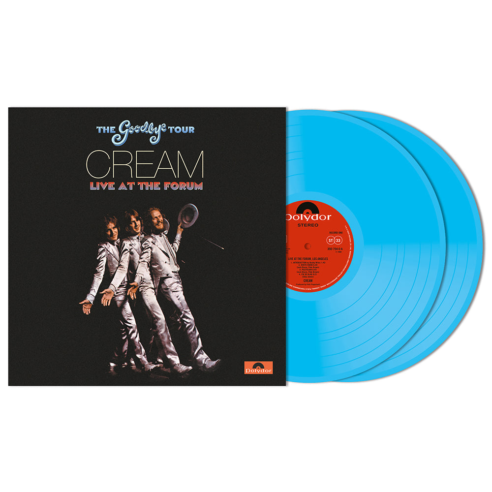 Limited Edition Blue Vinyl Release: Cream's Goodbye Tour - Live 1968 Concert Album