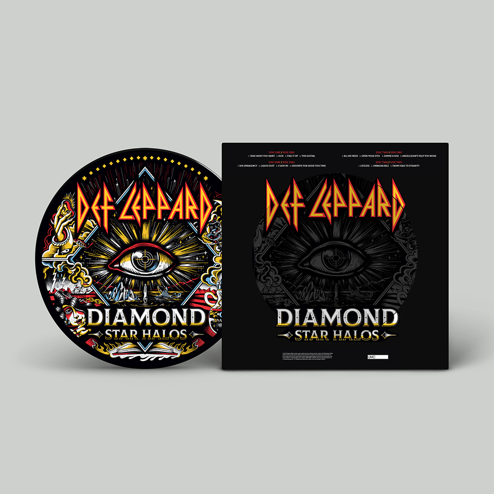 Limited Edition Picture Disc of Diamond Star Halos Album by Def Leppard
