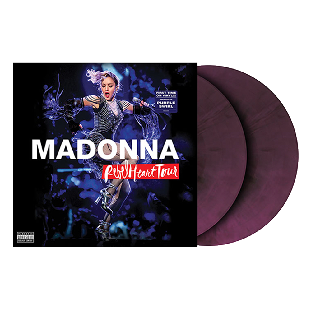 Limited Edition Purple Galaxy Swirl Vinyl Record of Madonna's Rebel Heart Tour Live Double LP