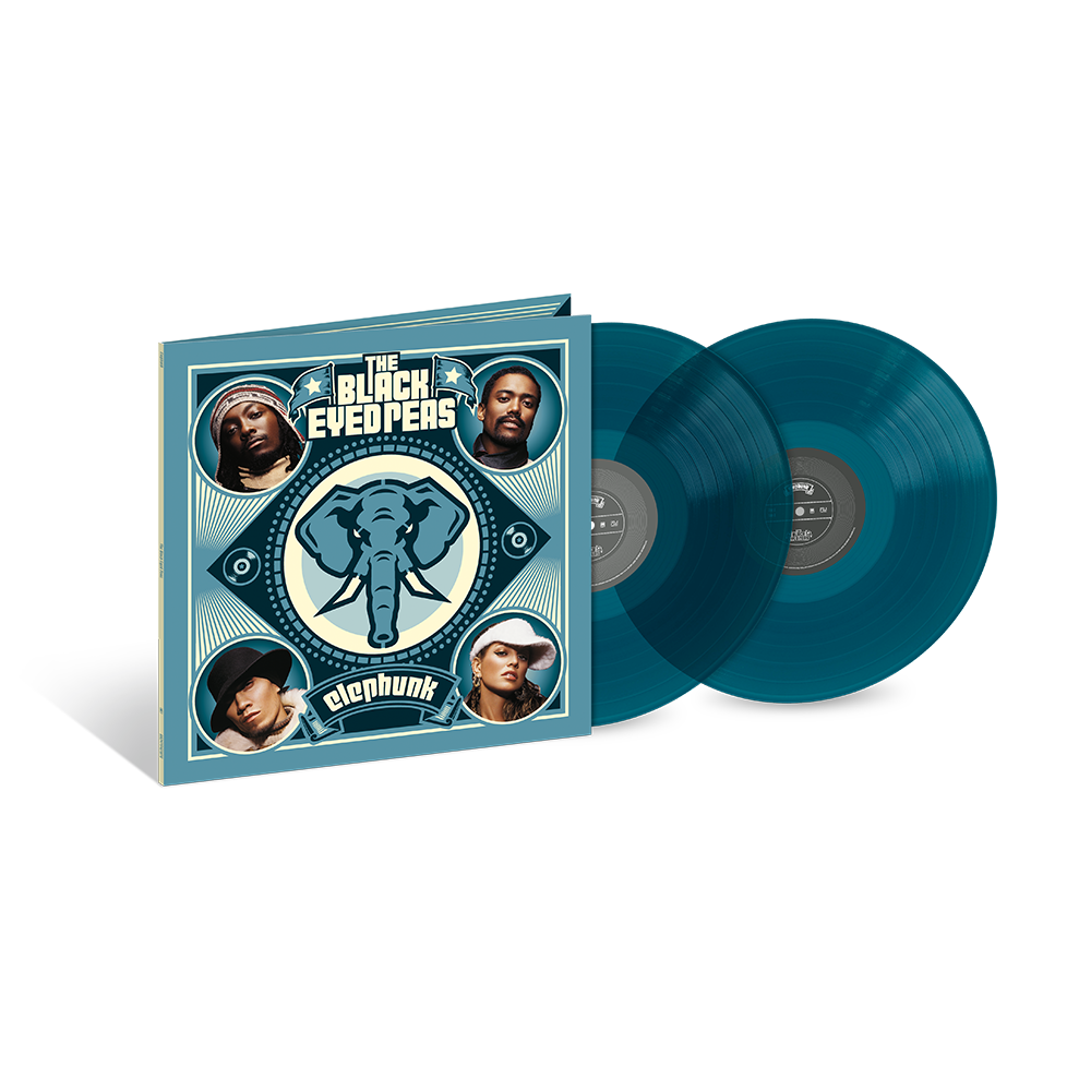 The Black Eyed Peas' Third Studio Album - Elephunk on Sea Blue Double Vinyl LP