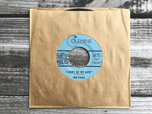 Ben Pirani's 'Light of My Life' and 'Dreamin's For Free' 7 - Inch Vinyl Single