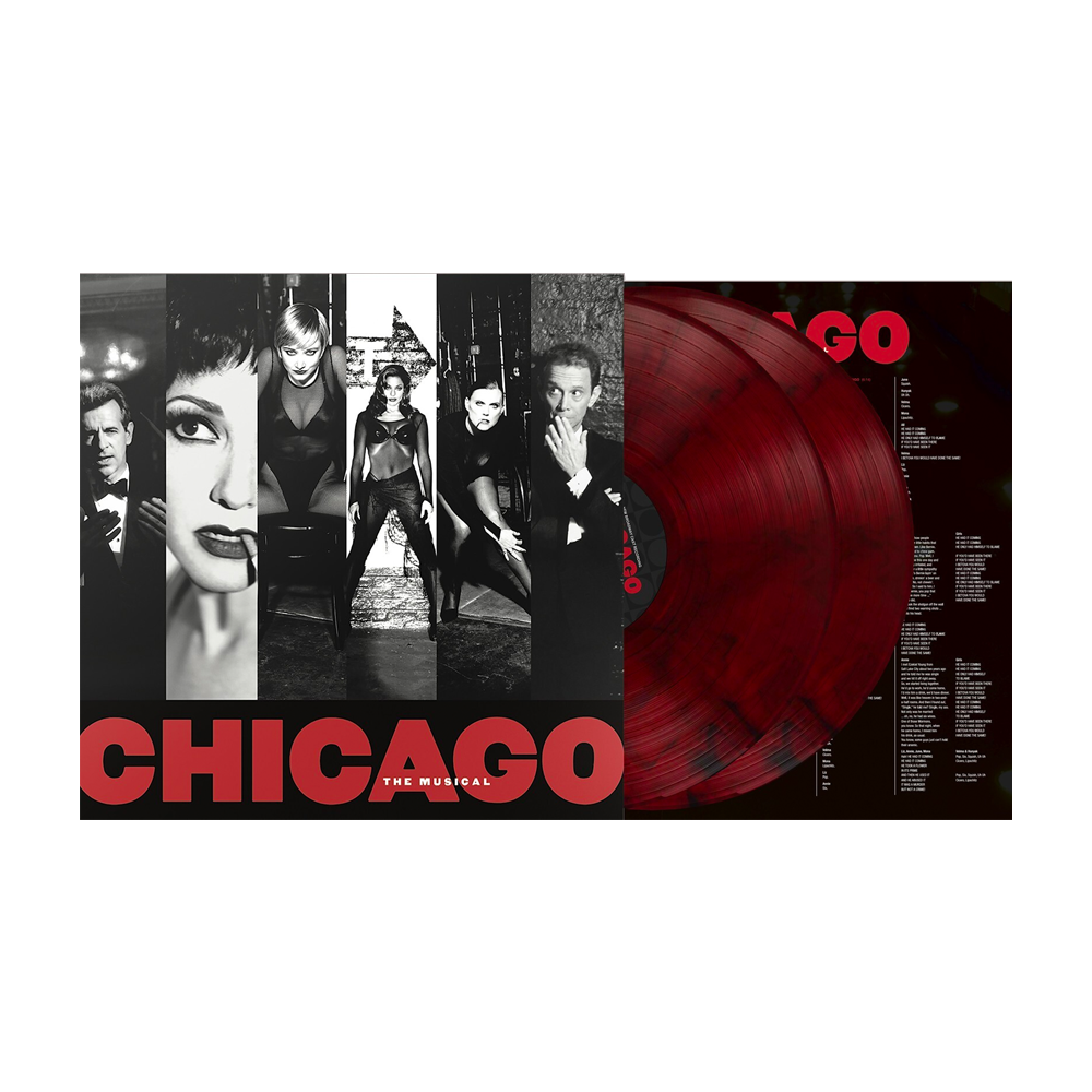 Limited Edition Deep Red Double Vinyl LP of the 1997 New Broadway Cast Recording of the Chicago Musical